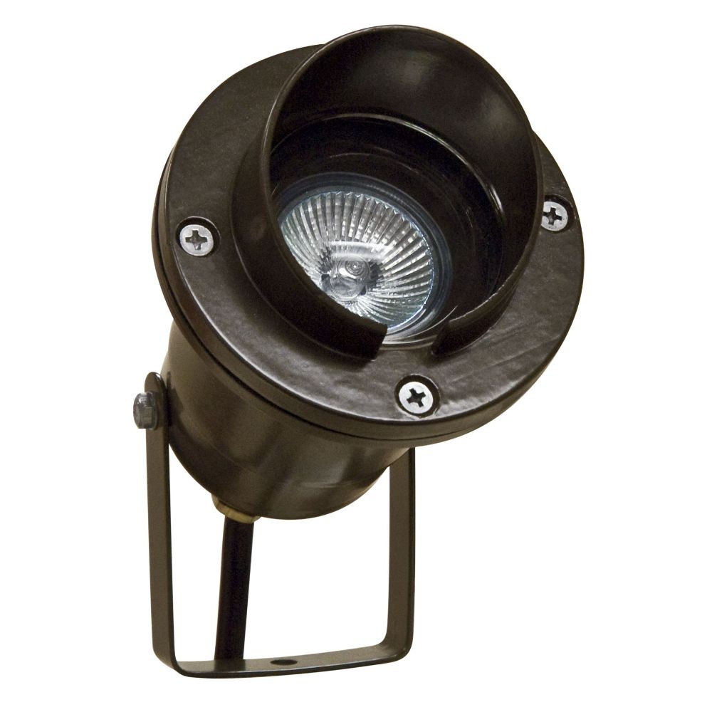 Dabmar Lighting LV109-L3-65K-BZ LED Cast Aluminum Spot Light W/ 2-Pin, 12V, Color Temperature 6500K, Bronze Hood