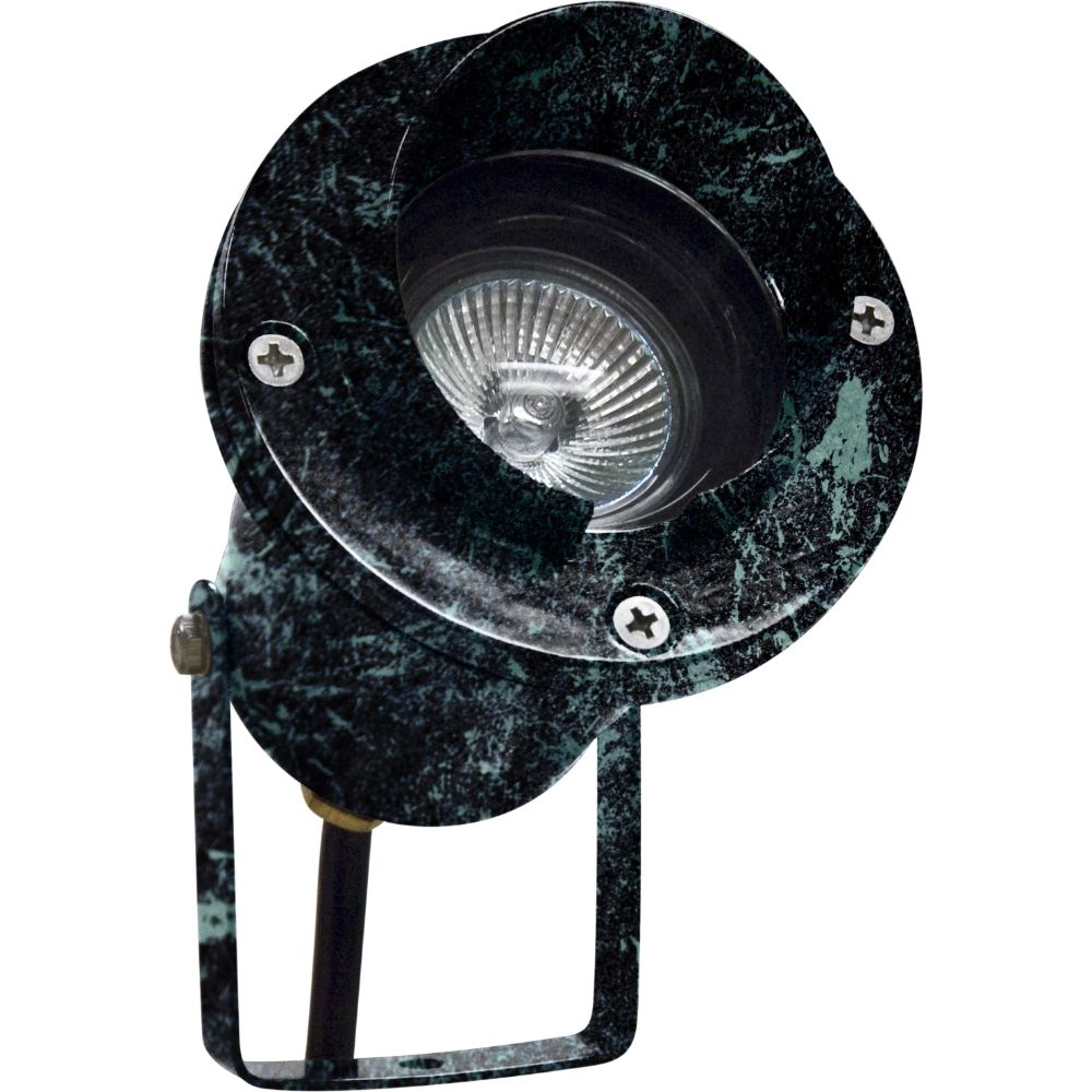 Dabmar Lighting LV109-L3-65K-VG LED Cast Aluminum Spot Light W/ 2-Pin, 12V, Color Temperature 6500K, Verde Green Hood