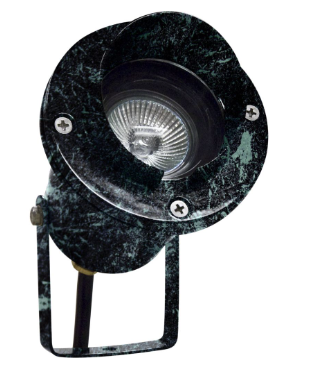 Dabmar Lighting LV109-L5-27K-VG Cast Alum Spot Light 12V 2-Pin LED 5W 2700K Hood in Verde Green Finish