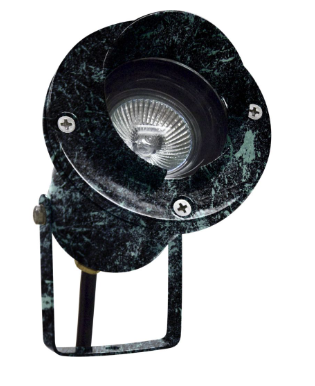 Dabmar Lighting LV109-L7-27K-VG Cast Alum Spot Light 12V 2-Pin LED 7W 2700K Hood in Verde Green Finish