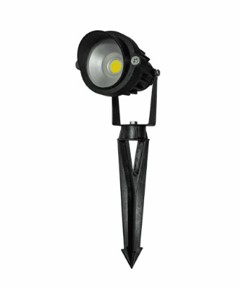 Dabmar Lighting LV120-LB6-30K-B Directional Landscape Spot Light Contemporary Black LED Low Voltage Outdoor Landscape Spot Lighting