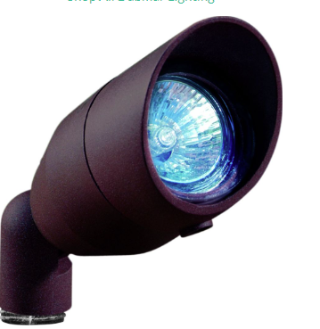 Dabmar Lighting LV190-L4-RGBW-BZ Cast Alum Spot Light 12V 2-Pin LED 4W RGBW Hood in Bronze Finish