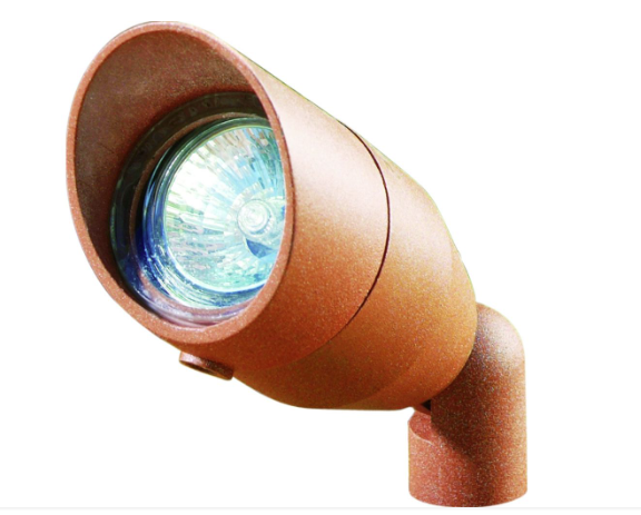Dabmar Lighting LV190-L7-65K-DS Cast Alum Spot Light 12V 2-Pin LED 7W 6500K Hood in Dark Sand Finish