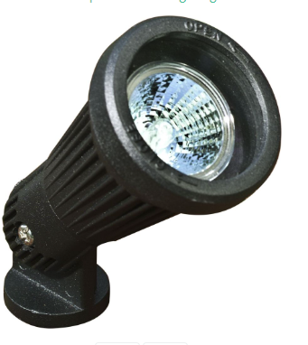 Dabmar Lighting LV200-B Cast Aluminum Directional Spotlight in Black Finish