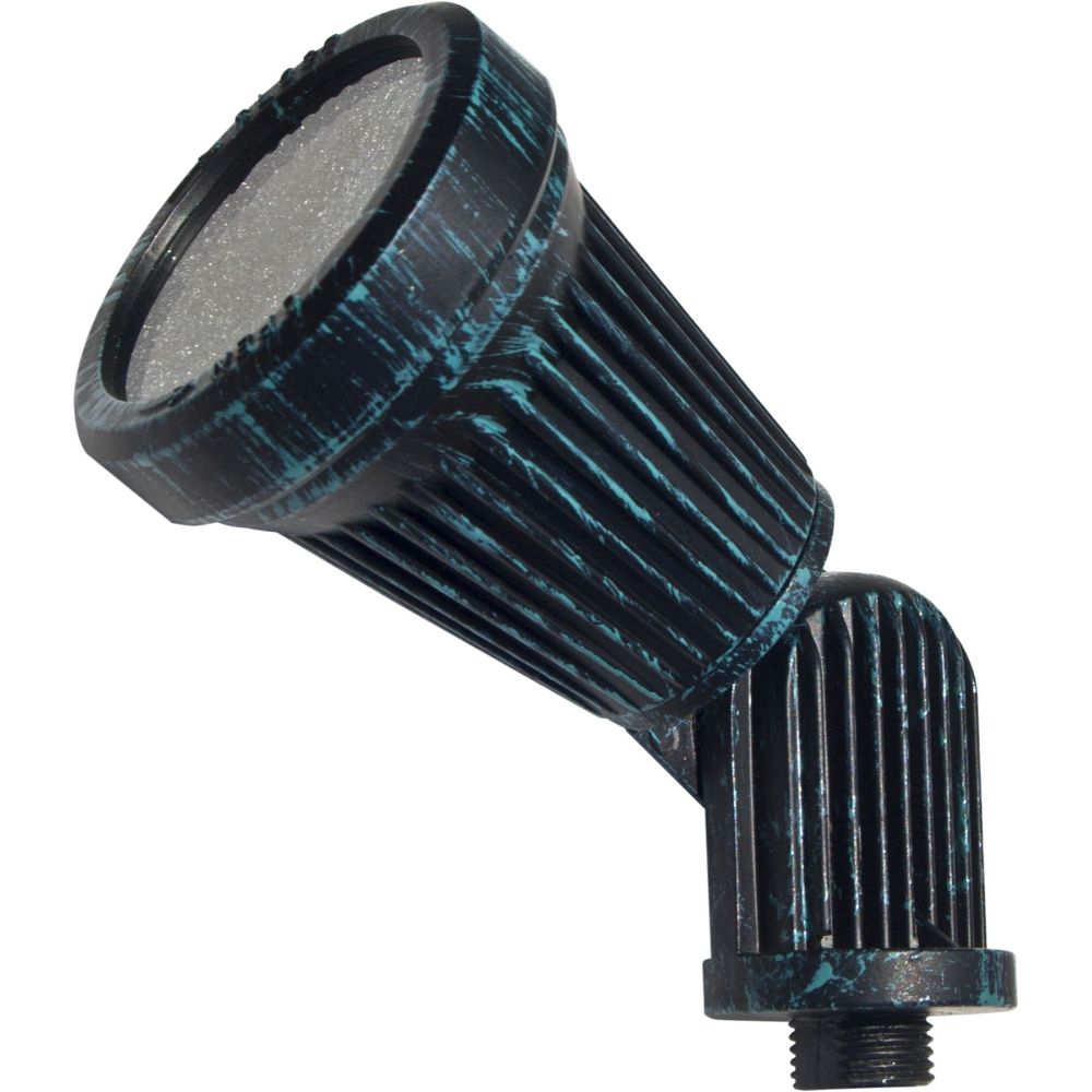 Dabmar Lighting LV200-L3-65K-VG LED Cast Aluminum Spot Light W/2-Pin, 12V, Color Temperature 6500K, Verde Green Finish