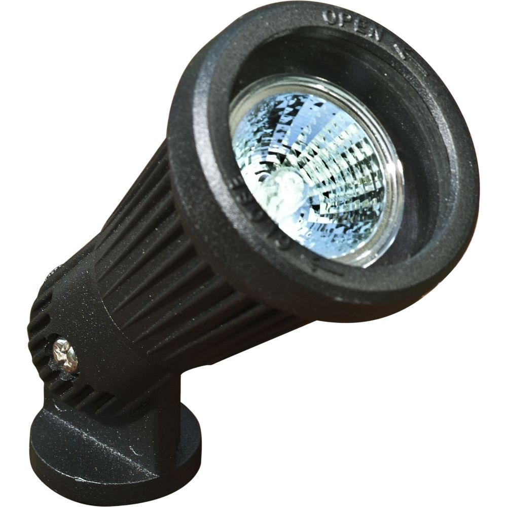 Dabmar Lighting LV200-L7-27K-B LED Cast Aluminum Spot Light W/2-Pin, 12V, Color Temperature 2700K, Black Finish