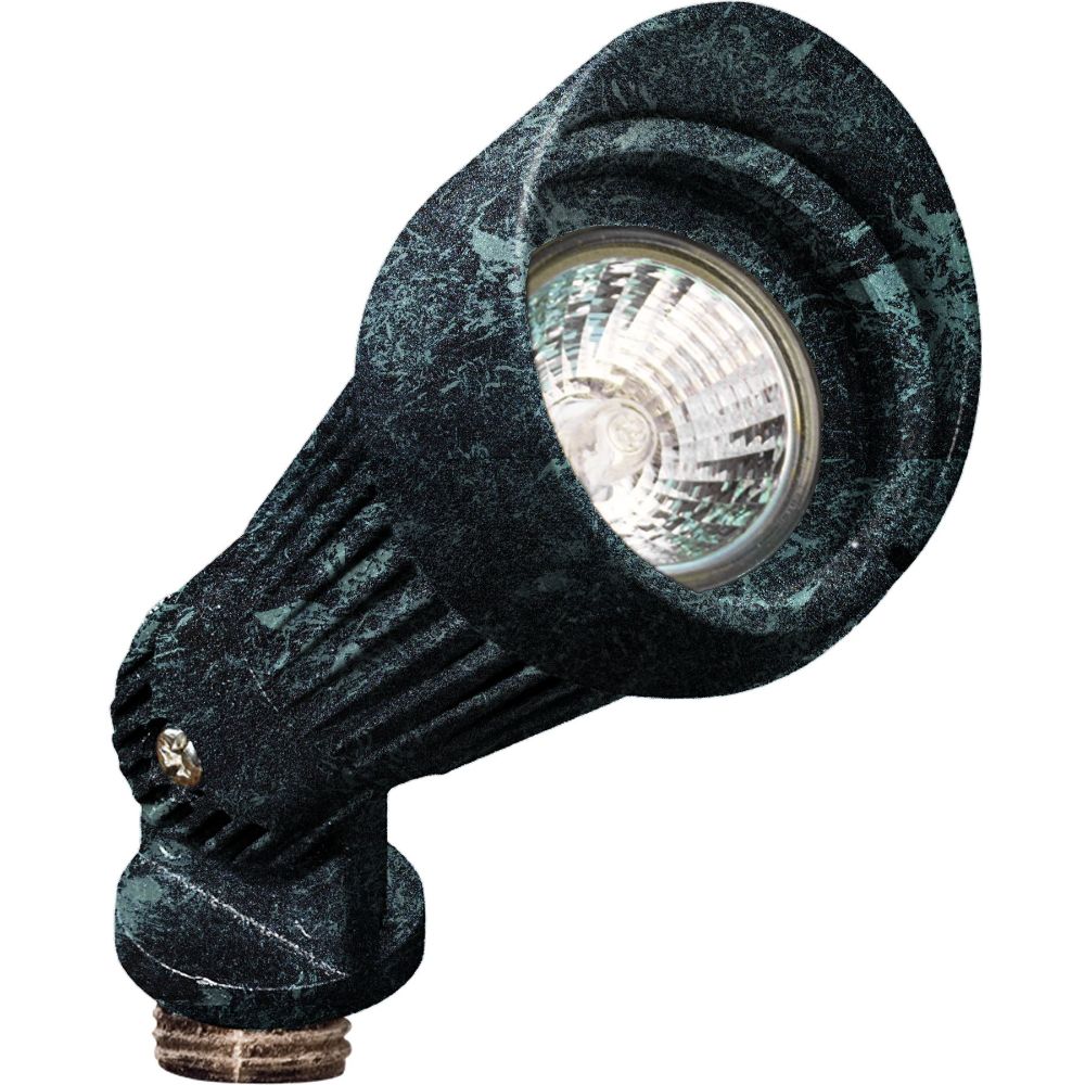Dabmar Lighting LV203-L4-RGBW-VG LED Cast Aluminum Spot Light W/2-Pin, 12V, Color Temperature RGBW, Verde Green Hood