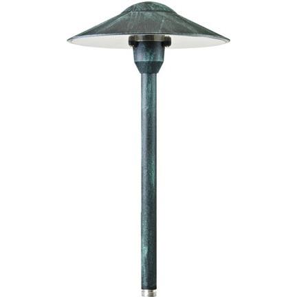 Dabmar Lighting LV214-L3-30K-AG LED Brass G4 Top Path Light, 12V, Color Temperature 3000K, Acid Green Finish