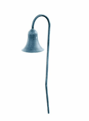 Dabmar Lighting LV215-AG Brass Horn Path Light 12V G4 Acid Green Finish