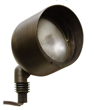 Dabmar Lighting LV23-L6-30K-BZ Cast Alum Spot Light 12V Screw LED 6W 3000K Hood in Bronze Finish