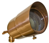Dabmar Lighting LV29-CP-HOOD Solid Brass Hooded Spot Light, 20W 12V, Copper Finish