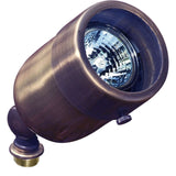 Dabmar Lighting LV29-L5-65K-ABZ LED Brass Spot Low Voltage Landscape Light W/ 2-Pin, 12V, Color Temperature 6500K, Antique Bronze Finish