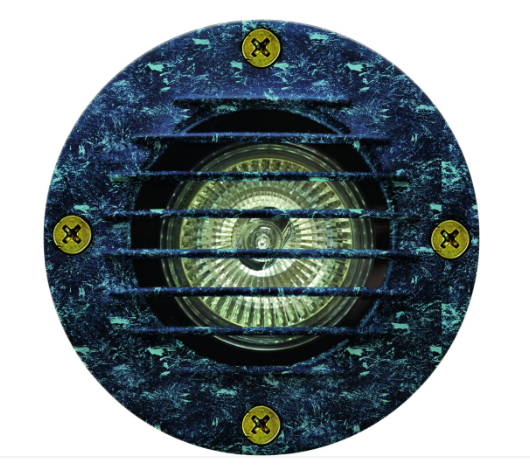 Dabmar Lighting LV295-L5-27K-VG Cast Alum In-Ground Well Light w/ Grill 12V 2-Pin LED 5W 2700K in Verde Green Finish