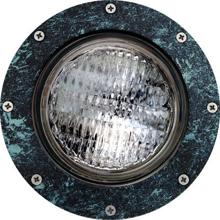 Dabmar Lighting LV306-L9-RGBW-VG LED In-Ground PAR36 Lamp Well Light W/RGB Tunable, 12V, Color Temperature RGBW, Verde Green Finish