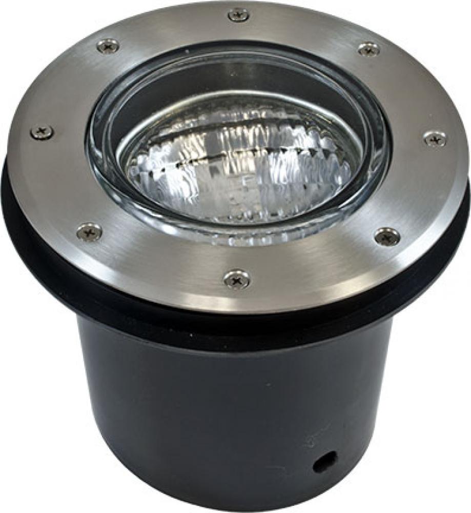 Dabmar Lighting LV306-SS304 LED In-Ground PAR36 Lamp Well Light W/Sleeve Without Grill Included, 12V, Stainless Steel Finish