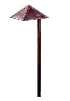 Dabmar Lighting LV45-ABZ Solid Brass Path Light 20W JC 12V in Antique Bronze Finish
