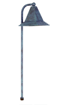 Dabmar Lighting LV46-AG Brass Path Light 12V G4 20W in Acid Green Finish