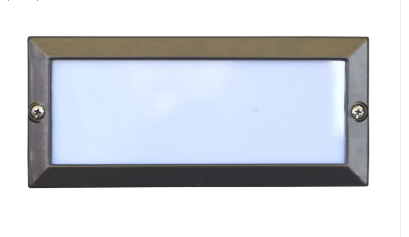 Dabmar Lighting LV602-BZ Cast Alum Open Face Step Light 12V G4 Bronze Finish