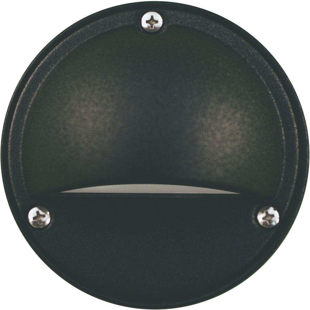 Dabmar Lighting LV606-B Cast Aluminum Surface Mount Louvered Step Wall Light, Black Finish