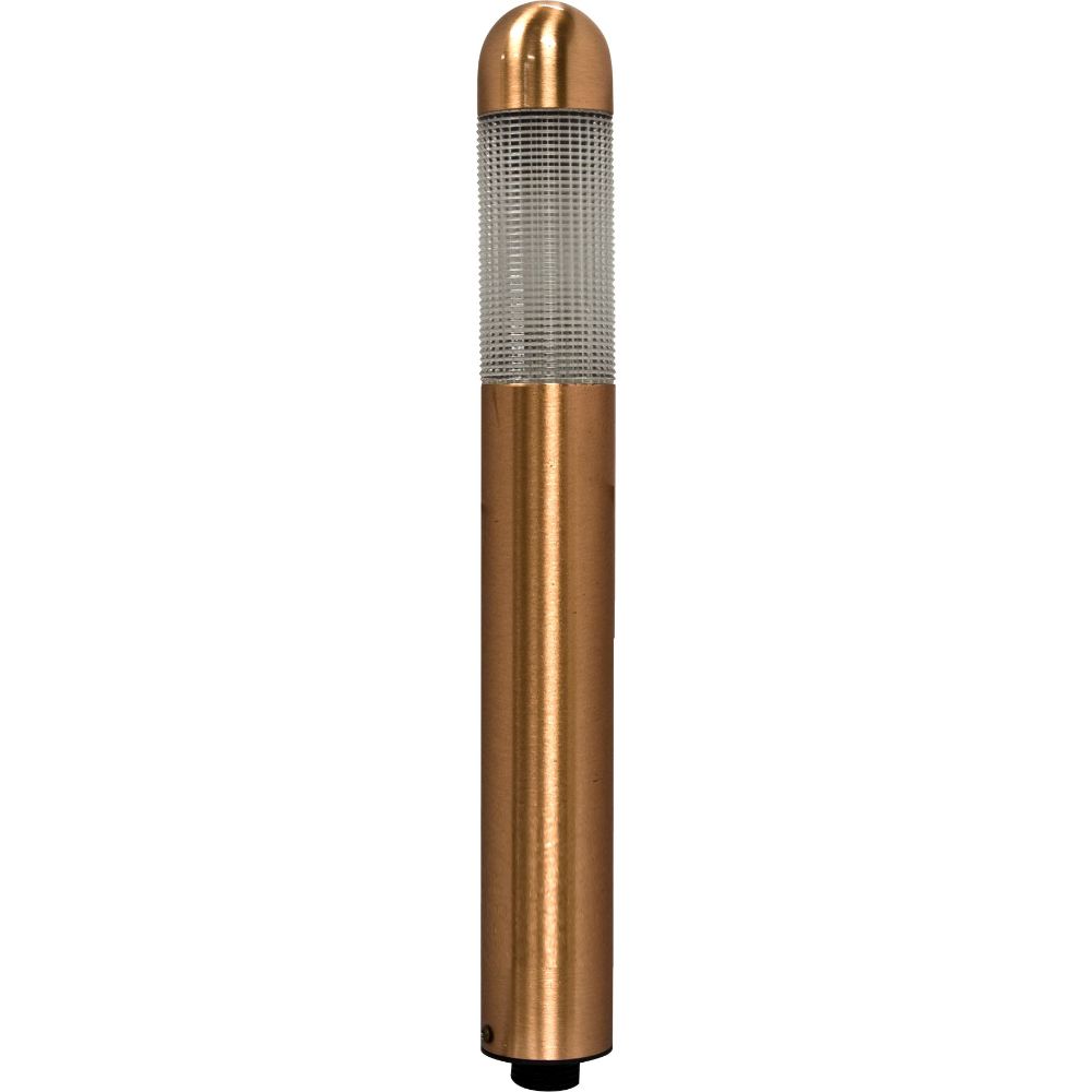 Dabmar Lighting LV61-L3-AMB-CP LED Copper 9" Mini G4 Path Light, 12V, Amber Copper Finish