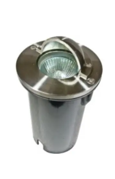 Dabmar Lighting LV625-L3-27K-SS316 LED Stainless Steel In-Ground Well Light W/Eyelid, 12V, 2-Pin, Color Temperature 2700K, Stainless Steel 316 Finish