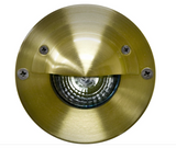 Dabmar Lighting LV625-L7-65K-BS Cast Alum In-Ground Well Light w/ Eyelid 12V 2-Pin LED 7W 6500K in Brass Finish