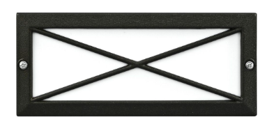 Dabmar Lighting LV635-L6-30K-BZ Cast Aluminum Open Cross Face Step Wall Light G4 LED, Wattage 3W, Color Temperature 3000K, Voltage 12V, Bronze Finish