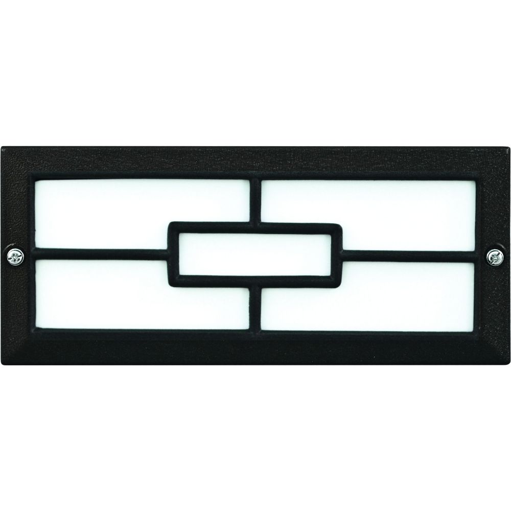 Dabmar Lighting LV636-L5-64K-B LED Cast Aluminum Window G4 Face Step Light W/LED 2X, 12V, Color Temperature 6400K, Black Finish