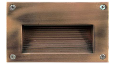 Dabmar Lighting LV655-L3-30K-ACP Cast Alum Recessed Step Light 12V G4 LED 3W 3000K in Antique Bronze Finish
