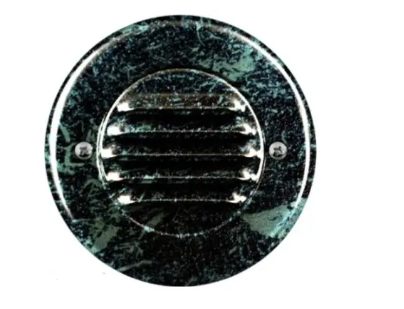 Dabmar Lighting LV701-L3-30K-VG Cast Aluminum Louvered Down Step Light G4 LED, Wattage 3W, Voltage 12V, Color Temperature 3000k, Verde Green Finish