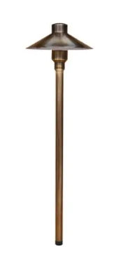 Dabmar Lighting LV75-L3-30K-ABS LED Brass Large G4 Top Path Light, 12V, Color Temperature 3000K, Antique Brass Finish