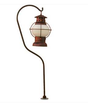 Dabmar Lighting LVC720-L3-64K-RST Steel Classic Umbrella Path Light 12V Bayonet LED 3W 6400K in Rust Finish