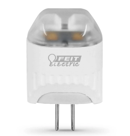 Feit Electric LVG4/LED/HDRP/12 20-Watt Equivalent Bright White G4 Base Capsule Specialty LED, Color Temperature 3000K, Wattage 2W, Voltage 12V - 12 Pack