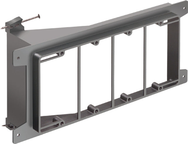 Arlignton LVN4 Four-Gang Nail-On Low Voltage Mounting Bracket for New Construction 10 Pack