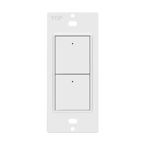 Enerlites LVS-102-W Low Voltage Switch w/ LED, 2-Button, 24V, White