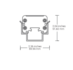 Core Lighting LWW-SL-FMB LWW-SL Fixed Mouting Bracket