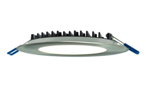 Lotus LED Lights LY41RCD/30K/BN 4" Round Slim Recessed LED, 12 Watt, 700 Lumens, CCT 3000K, Brushed Nickel Finish