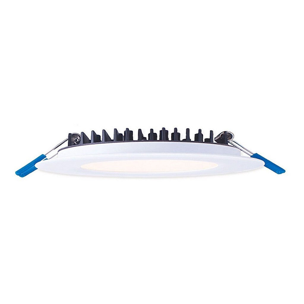 Lotus LED Lights LY41RCD/41K/WH 4" Round Slim Recessed LED, 12 Watt, 800 Lumens, CCT 4100K, White Finish
