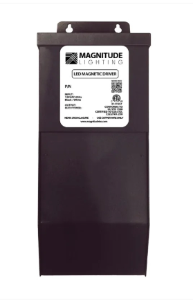 Magnitude Lighting M100L12-AR Ac Series Led Driver W/ Junction Box - 100 Watt Capacity - Dimmable - Auto Reset - 120v Input / 12v Ac Output