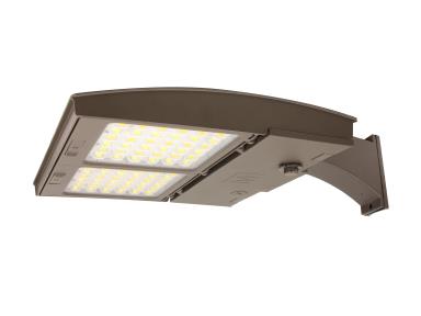 MaxLite M100UC5S-WCSBACR M Series 55/75/100w - Changeable Lens 5s Square - 3/4/5k - Straight Arm Mount - C-max Ready - Finish Bronze
