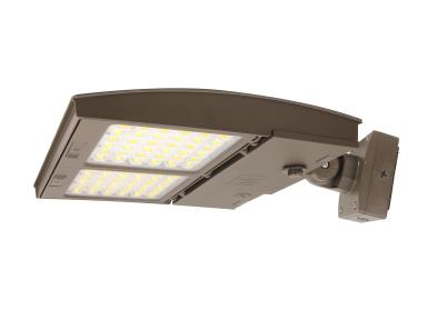 MaxLite M150HC3M-WCSBVCR LED Outdoor Flood Area Light ,Watt 100/125/150W, Changeable Lens 3M, 277-480V, CCT 3000K/4000K/5000K, Bronze , Variable Wall Mount, C-Max Ready
