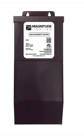 Magnitude Lighting M200S24OD Ac Series Led Driver W/ Junction Box - 200 Watt Capacity - Dimmable - Manual Reset - 120v Input / 24v Ac Output