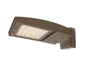 MaxLite M22UC3M-CSBWCR LED Outdoor Flood Area Light ,Watt 22W, Changeable Lens 3M, 120-277V, CCT 3000K/4000K/5000K, Bronze ,Wall Mount, C-Max Ready