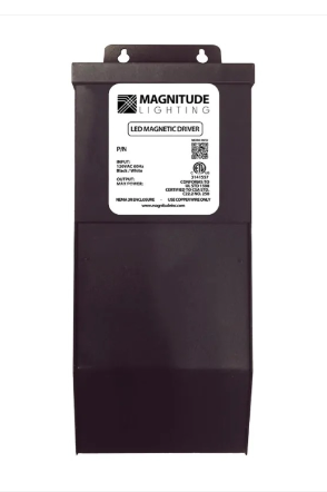 Magnitude Lighting M300S24OD Ac Series Led Driver W/ Junction Box - 300 Watt Capacity - Dimmable - Manual Reset - 120v Input / 24v Ac Output