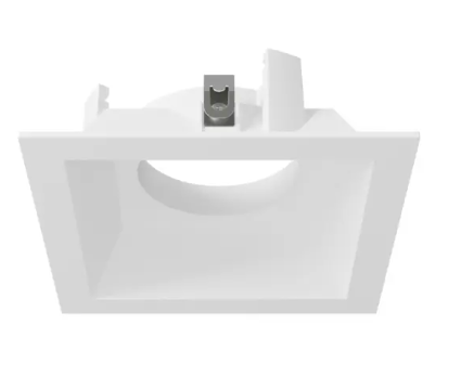 DMF Lighting M4T1SWH M-Series Multiple Square 1-Head Flanged Trim, White