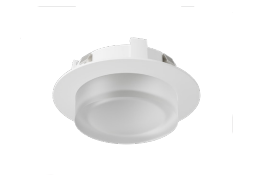 DMF Lighting M4TRCBZDCCF 4" Round Trim Square Conversion Recessed Decorative Closed Clear Frosted Inside Downlight, Bronze Finish