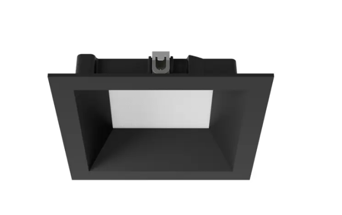 DMF Lighting M4TSABK M-Series 4" Square Adjustable Deep Beveled Trim - Black
