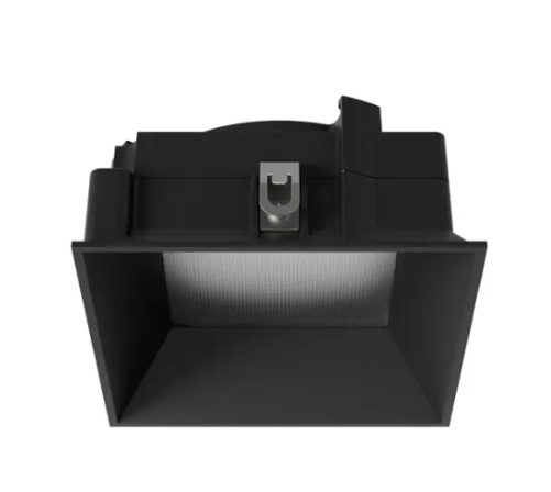 DMF Lighting M4TSDBKFL M-Series 4" Square Deep Beveled Flangeless Trim - Black