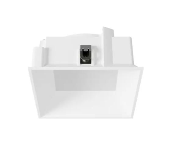 DMF Lighting M4TSDWHFL M-Series 4" Square Deep Beveled Flangeless Trim - White