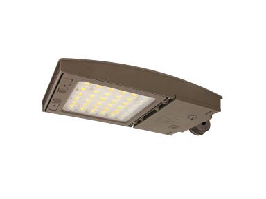 MaxLite M75UC3M-WCSBXCRTA LED Outdoor Flood Area Light ,Watt 42/55/75W, Changeable Lens 3M, 120-277V, CCT 3000K/4000K/5000K, Upper Knuckle Mount, C-max Ready with TA